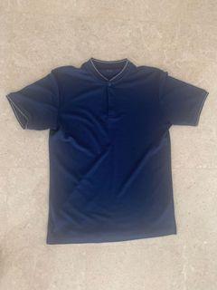 Mandarin Collar Polo Shirt, Men's Fashion, Tops & Sets, Tshirts & Polo ...