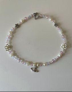 vivienne westwood pendant inspired beaded necklace coquette dollette fairycore cottagecore