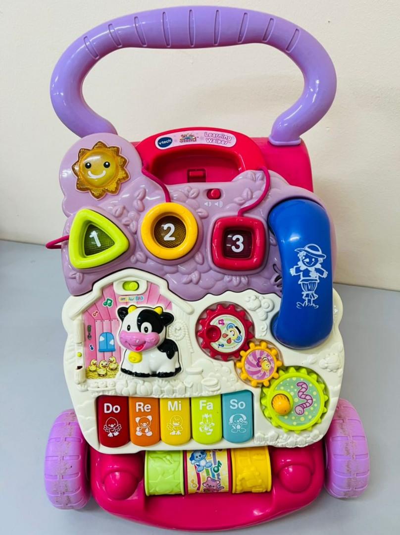 Sit to stand learning walker pink deals