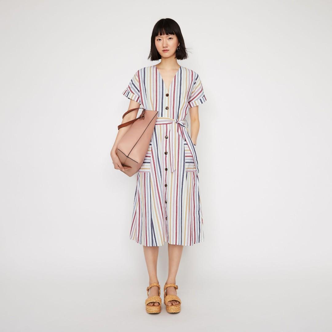 Warehouse stripe dress outlet
