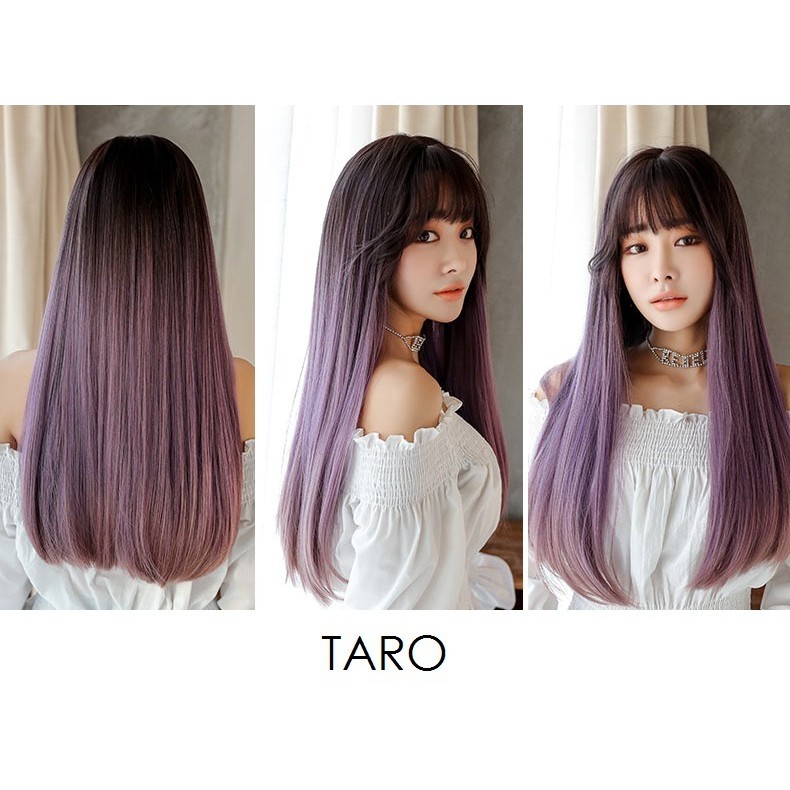 Wig Gradasi Warna Ungu Taro Kesehatan And Kecantikan Perawatan Rambut