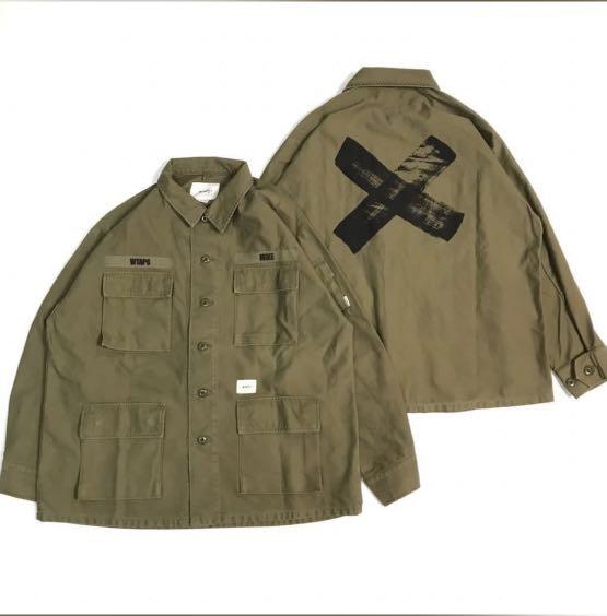 Wtaps 20 SS Jungle LS 01 Shirt Cotton Satin, 男裝, 外套及