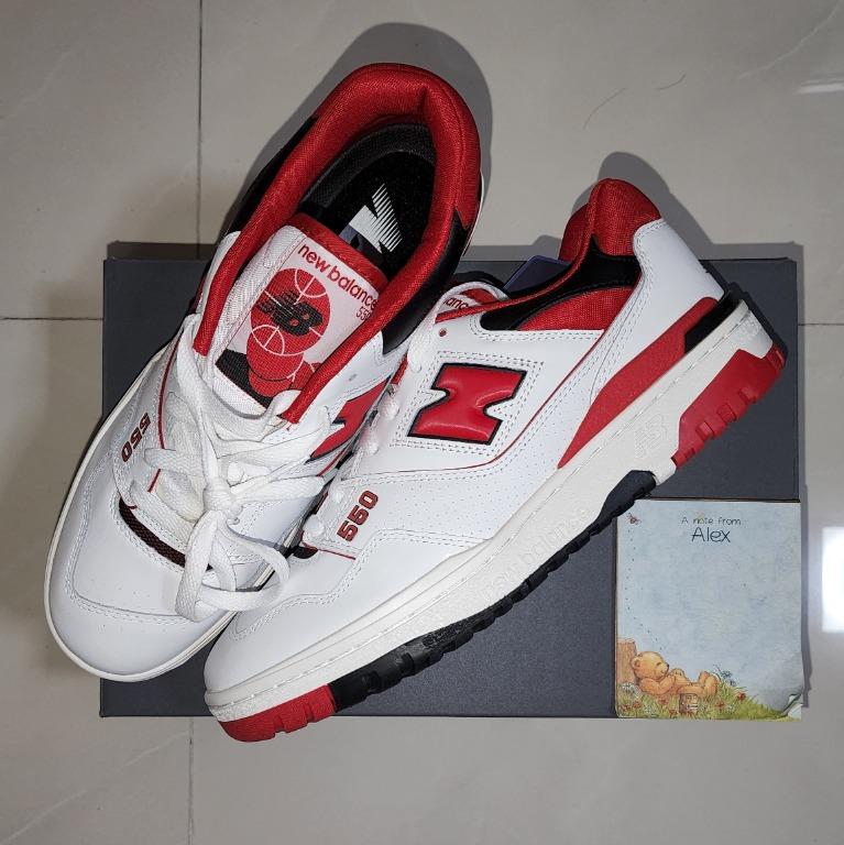 Red white hotsell new balance