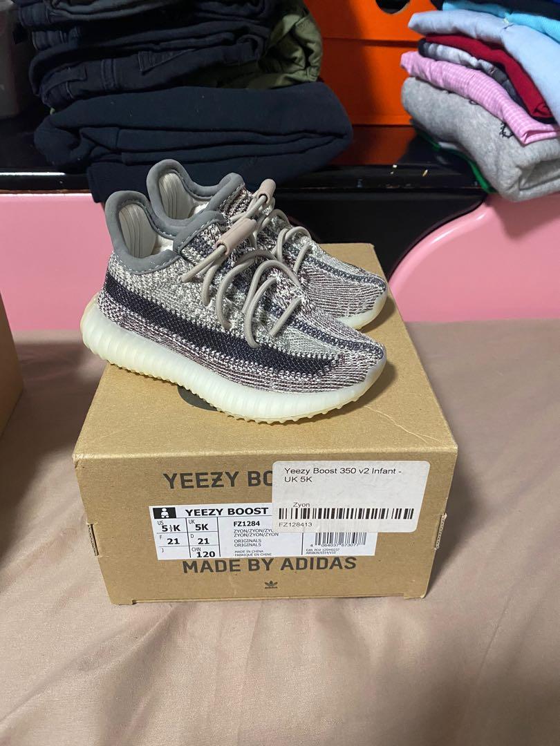 Yeezy 350 Zyon Size 5.5KUS/5KUK, Babies u0026 Kids, Babies u0026 Kids Fashion on  Carousell