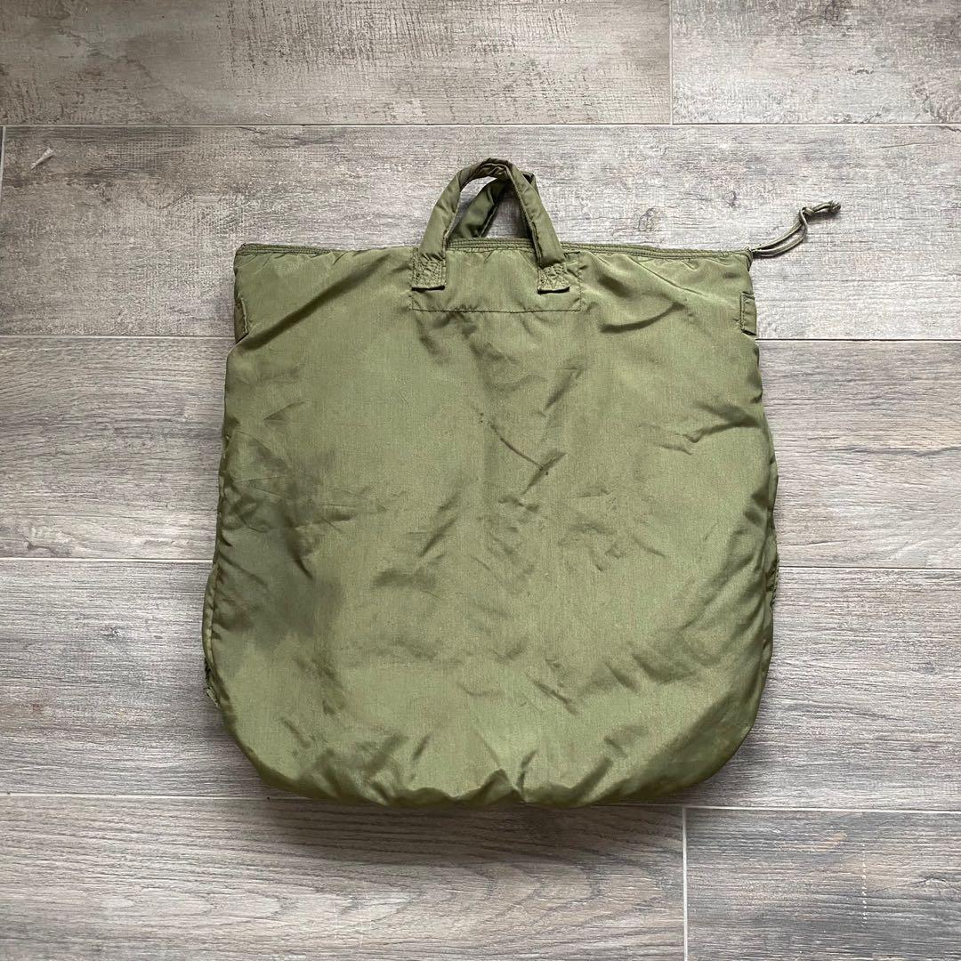 1970’s VINTAGE FLYING HELMET BAG USAF USAAF METAL ZIPPER NYLON BAGS, 男裝, 袋, 腰袋、手提袋、小袋 Carousell