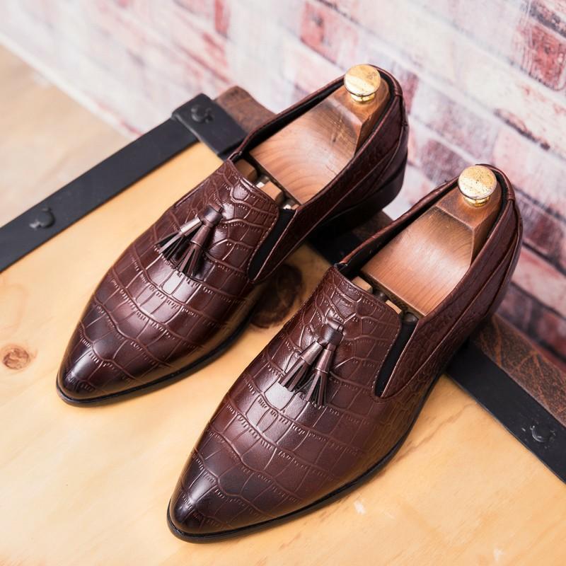 Real crocodile leather shoes outlet