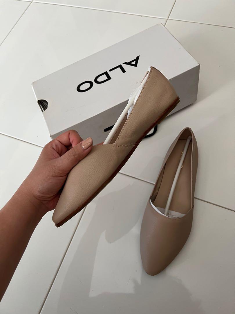 Aldo Blanchette Leather Flats