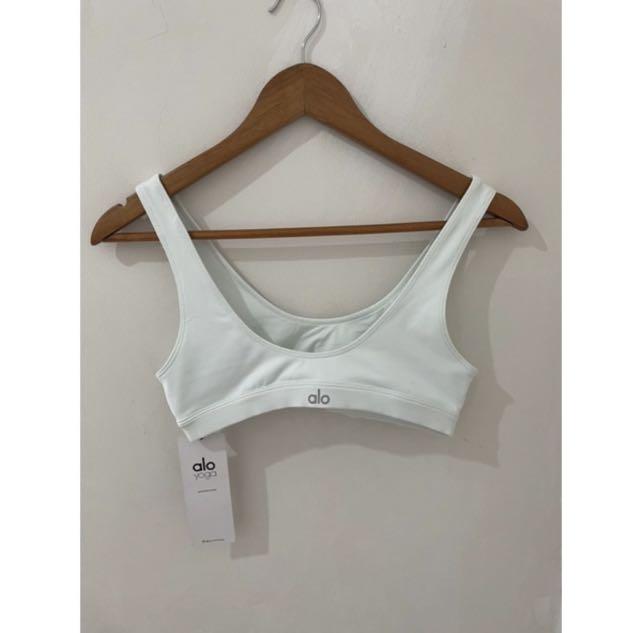 ALO YOGA - AMBIENT LOGO BRA W9173R WHITE