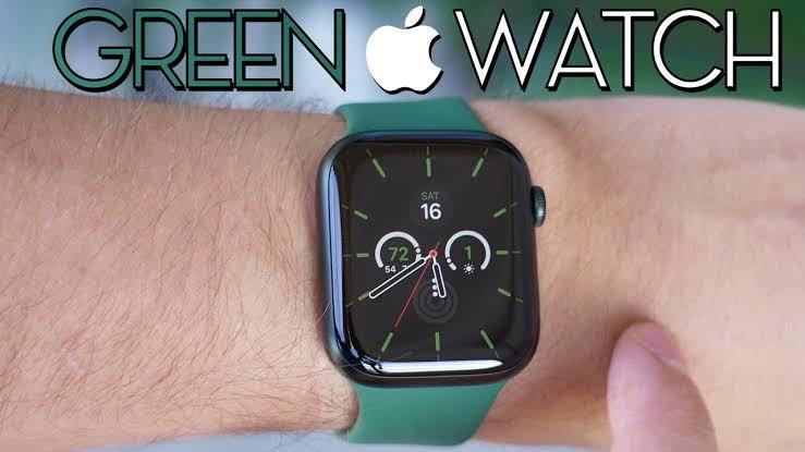 Apple watch serie 7 45mm green clearance