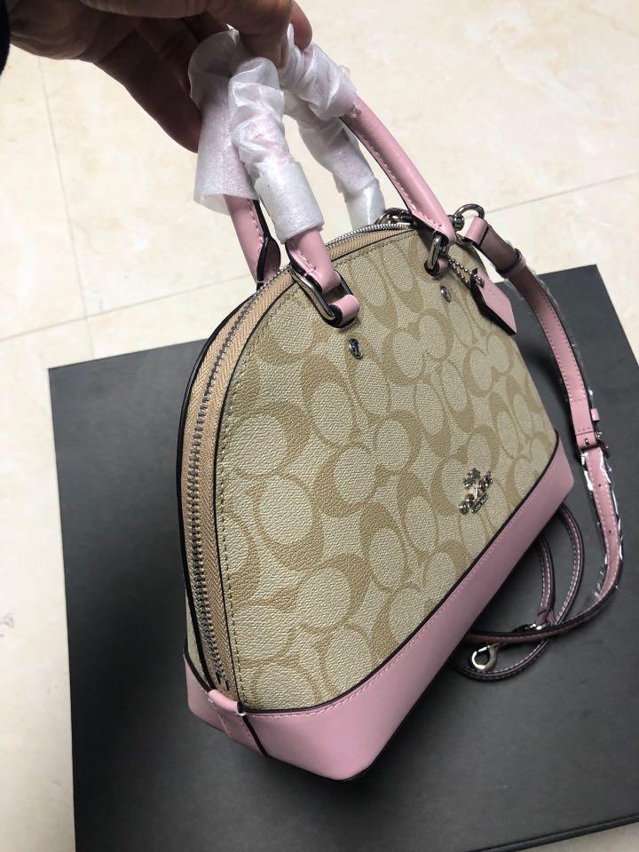 Coach F27584 Sierra Large Signature Light Khaki Carnation