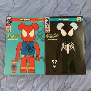 包順豐全新Bearbrick spiderman BE@RBRICK SPIDER-MAN BLACK COSTUME