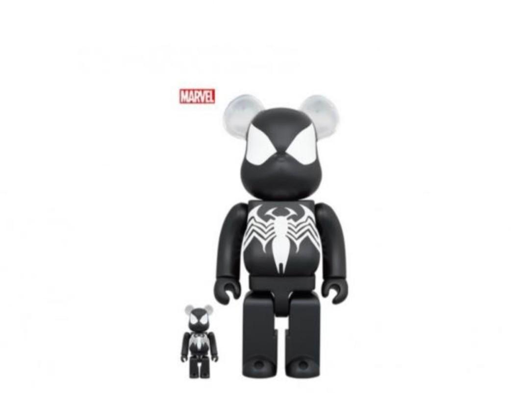 Bearbrick Spiderman Black Costume 400% + 100%, Hobbies & Toys 