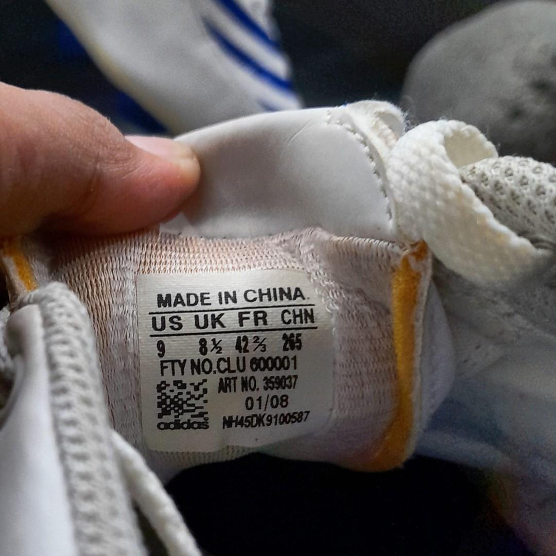 Sepatu Bola Adidas 359037 Tunit F5 White Blue Size 42 5