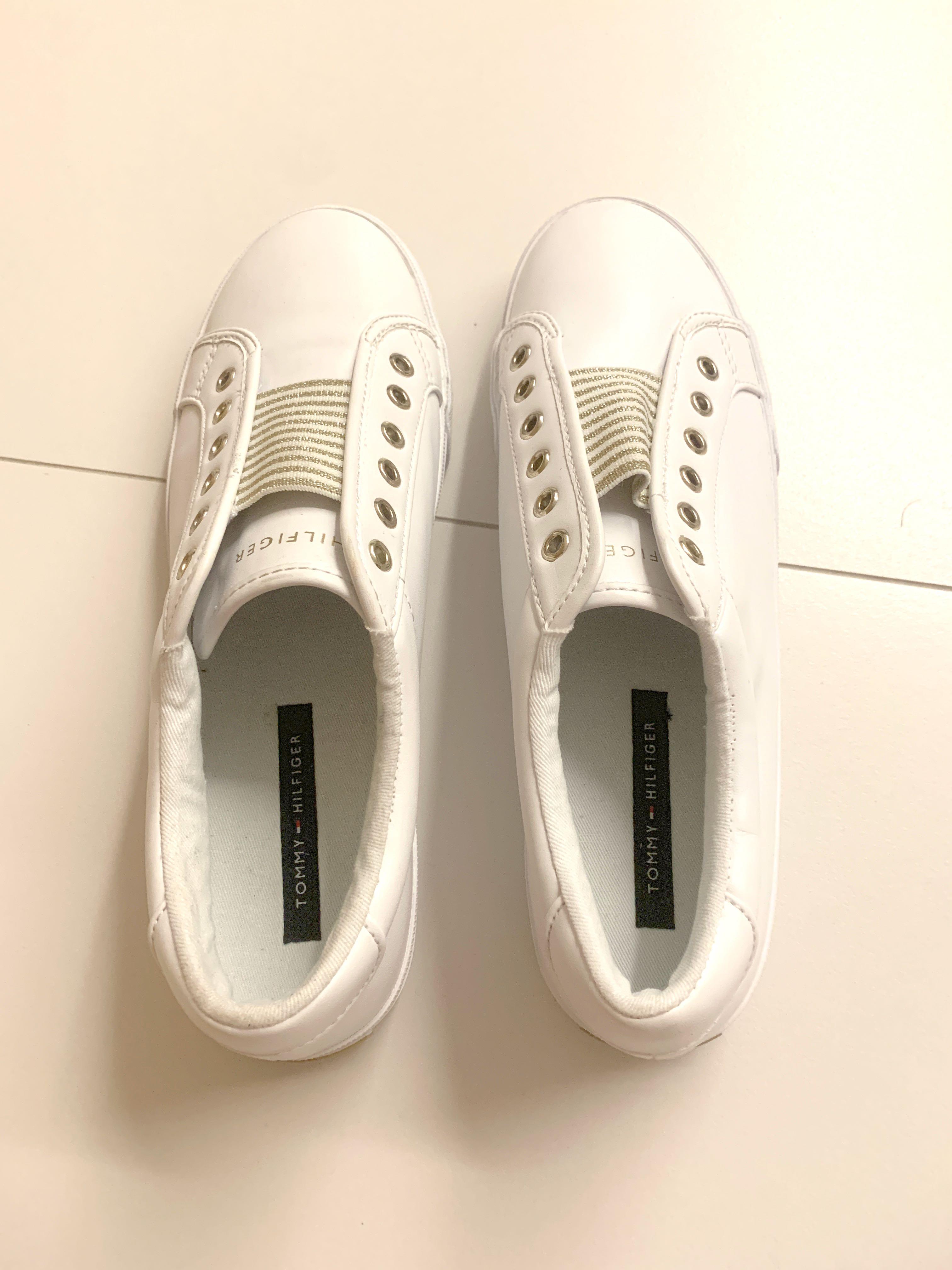 tommy hilfiger white sneakers leopard