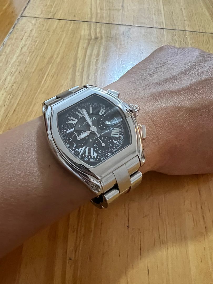 Cartier roadster chronograph 全原裝，全 