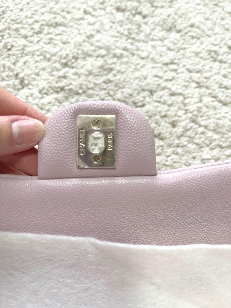 Chanel 2021 Small Pink Caviar Double Classic Flap Bag GHW – I MISS