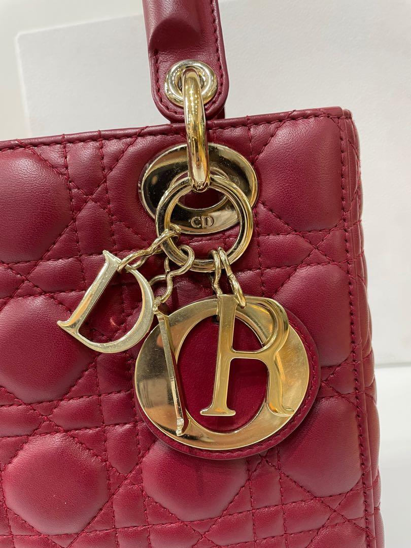 Lady Dior Micro Bag Scarlet Red Cannage Lambskin