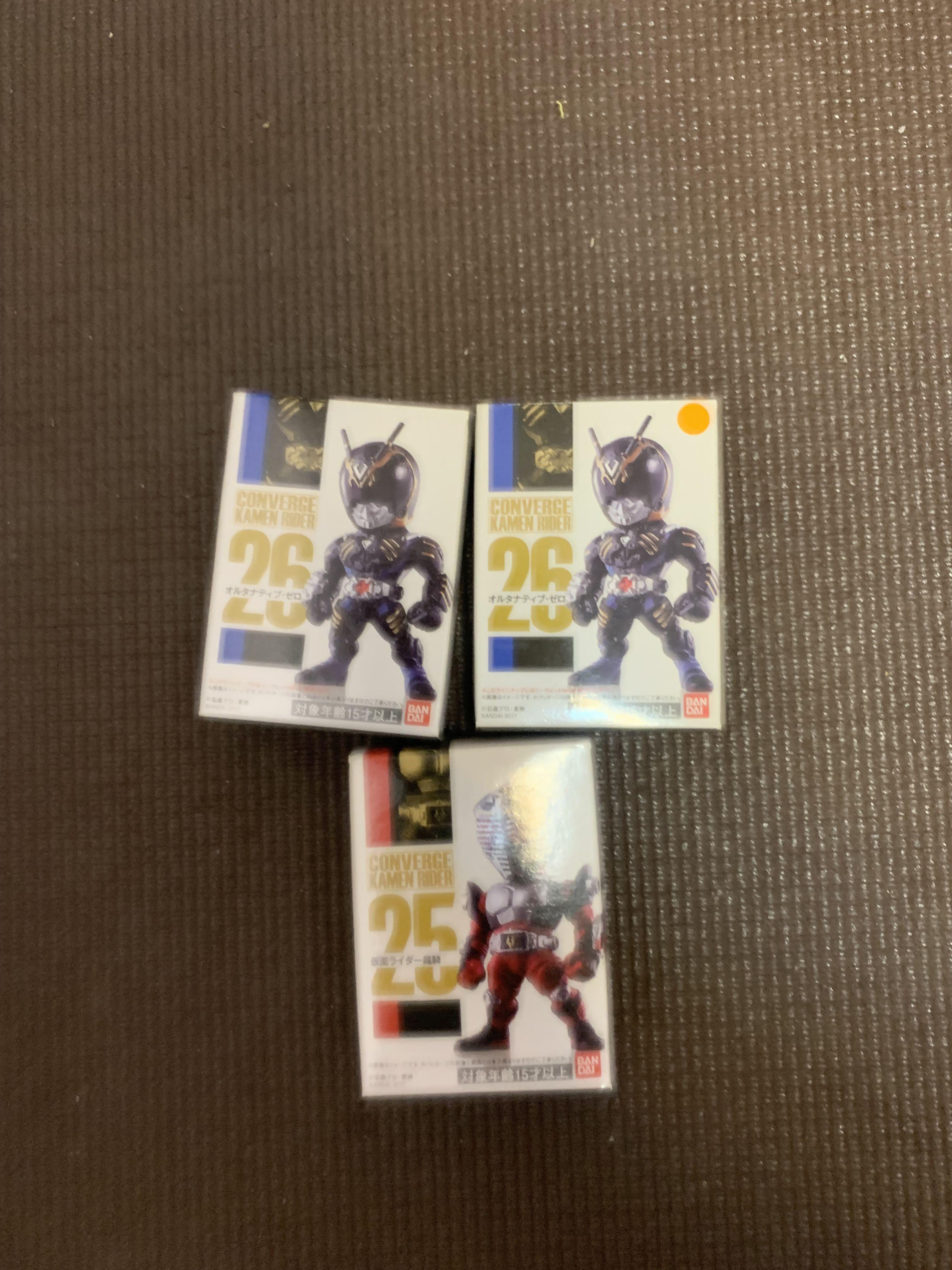 Converge kamen rider 25 26 26sp, 興趣及遊戲, 玩具& 遊戲類- Carousell
