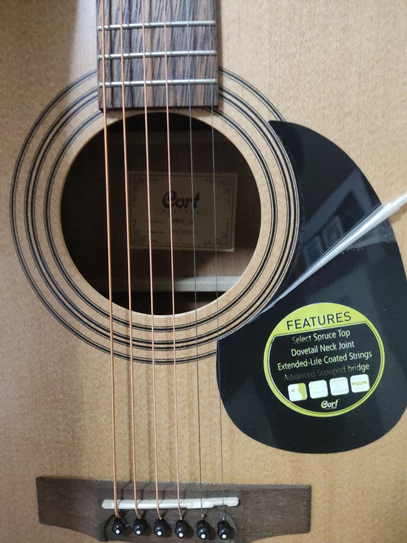 Cort Acoustic Guitar with bag. model AD810 OP Cort, Hobbies & Toys