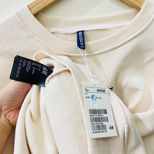 Harga crewneck h&m original hot sale