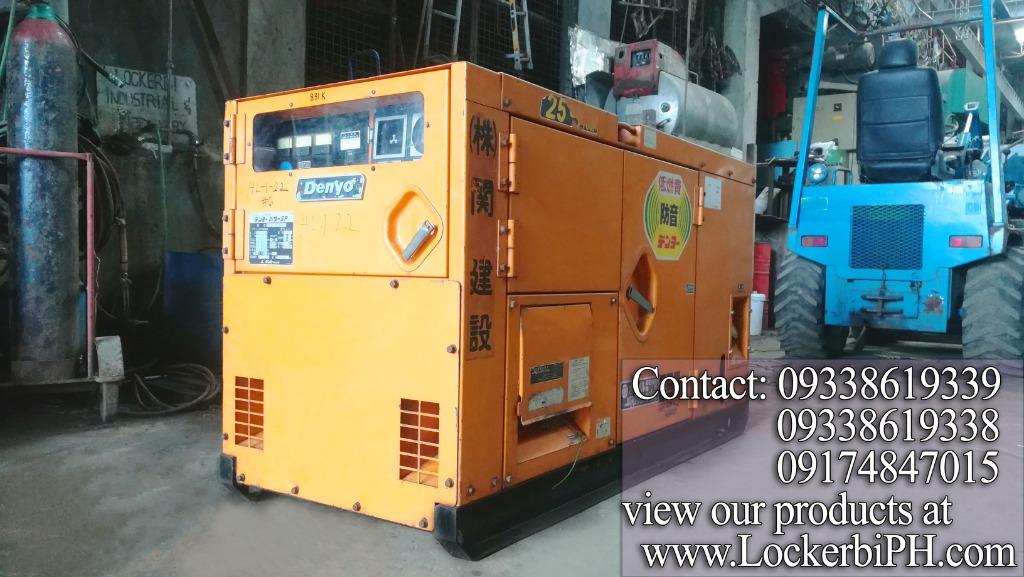 Denyo DCA-25-SPM 25 Kva Mit. S3F Engine 220V 3Phase from Japan (Category: Construction Tools & Equipment) located in Quezon City. Submitted by lockerbi2014 (Listing ID 1158088271, Image 1). Description: Lockerbi Industrial Machinery Supply Japan surplus shop. Lots available. Most items negotiable~ Open Mondays to Saturdays 8am - 5:00 pm. More items available. Feel free to bring your technicians. Type "Lockerbi Philippines" in google to see compan
