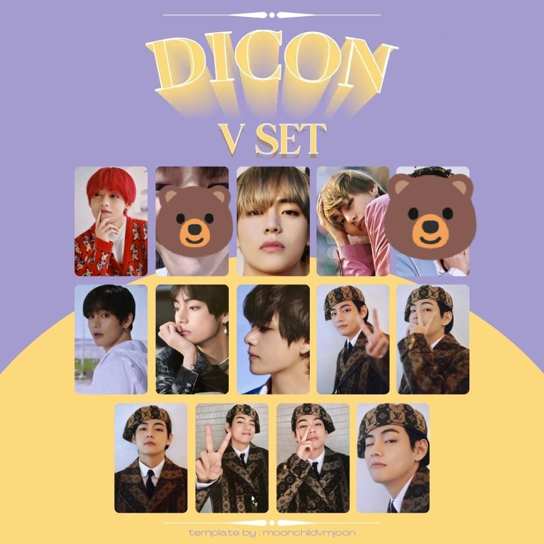 DICON 101 SET | TAEHYUNG SET OT7 GROUP PC POSTCARD KEYRING BTS (Category: K-Wave Merchandise) located in Davao. Submitted by rozenzalde (Listing ID 1158165518, Image 2). Description: RFS: Getting my self the complete set. Kunin nyo naaaa🙏 Inclusions: 12 taehyung pcs (no tete bread & mama mary) 2 OT7 pcs 1 OT7 postcard 1 keyring will include official freebies if sure buyer.