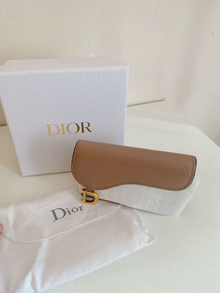 Dior Saddle Flap Card Holder, 男裝, 手錶及配件, 銀包、卡片套 