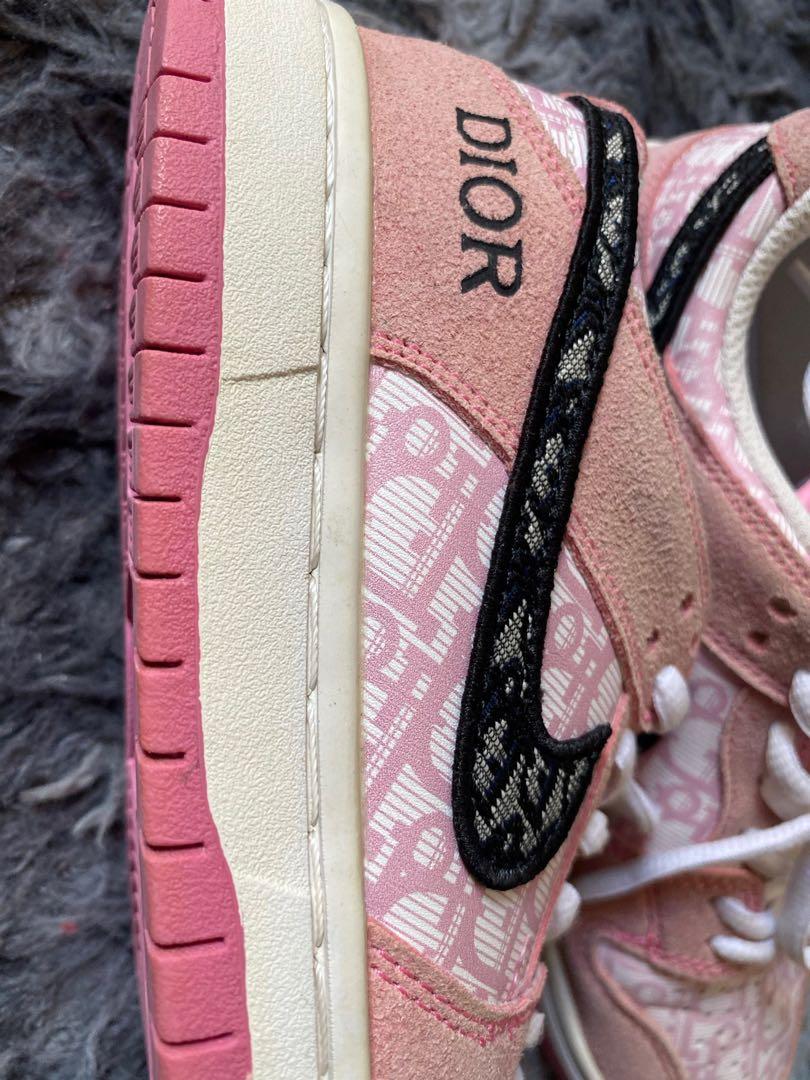 pink dior nike