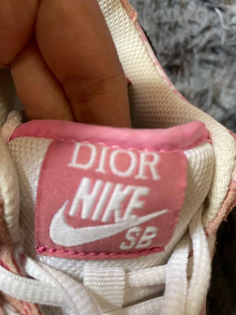 dior nike pink