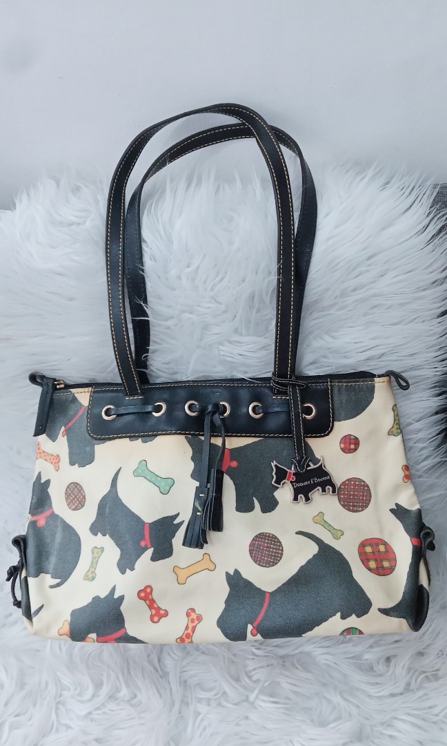 Dooney&Bourke Scottie Dog Patterned Tassel bag, Luxury, Bags & Wallets on  Carousell