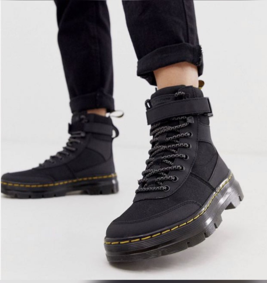 Black combs 8 eye boots clearance