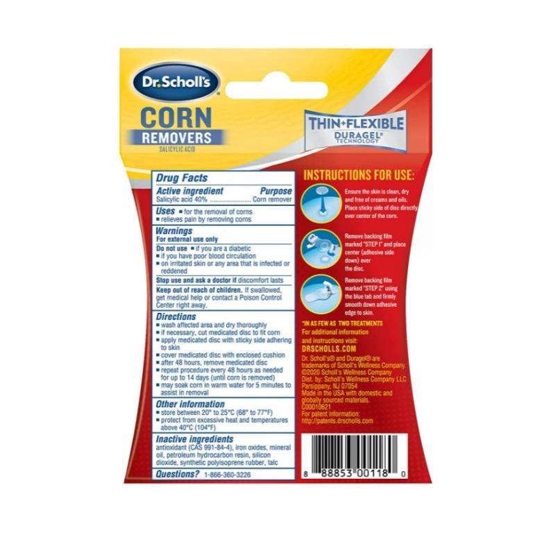 Dr. Scholl's CORN REMOVER with Duragel Technology (Pack of 6pcs) Corn