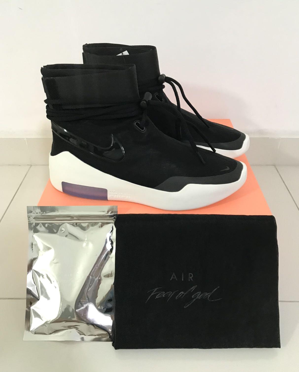 Nike air fear of god sa shoot around clearance black