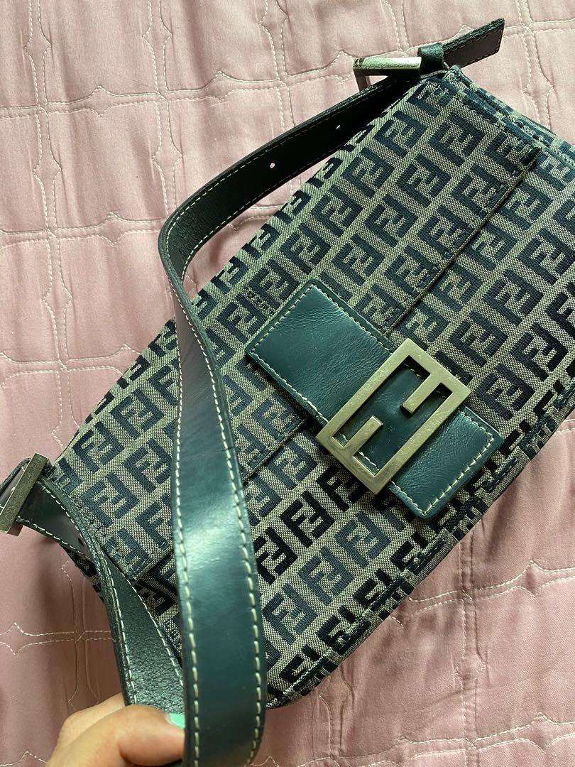 Fendi Baguette vintage cloth in blue, Luxury, Bags & Wallets on Carousell