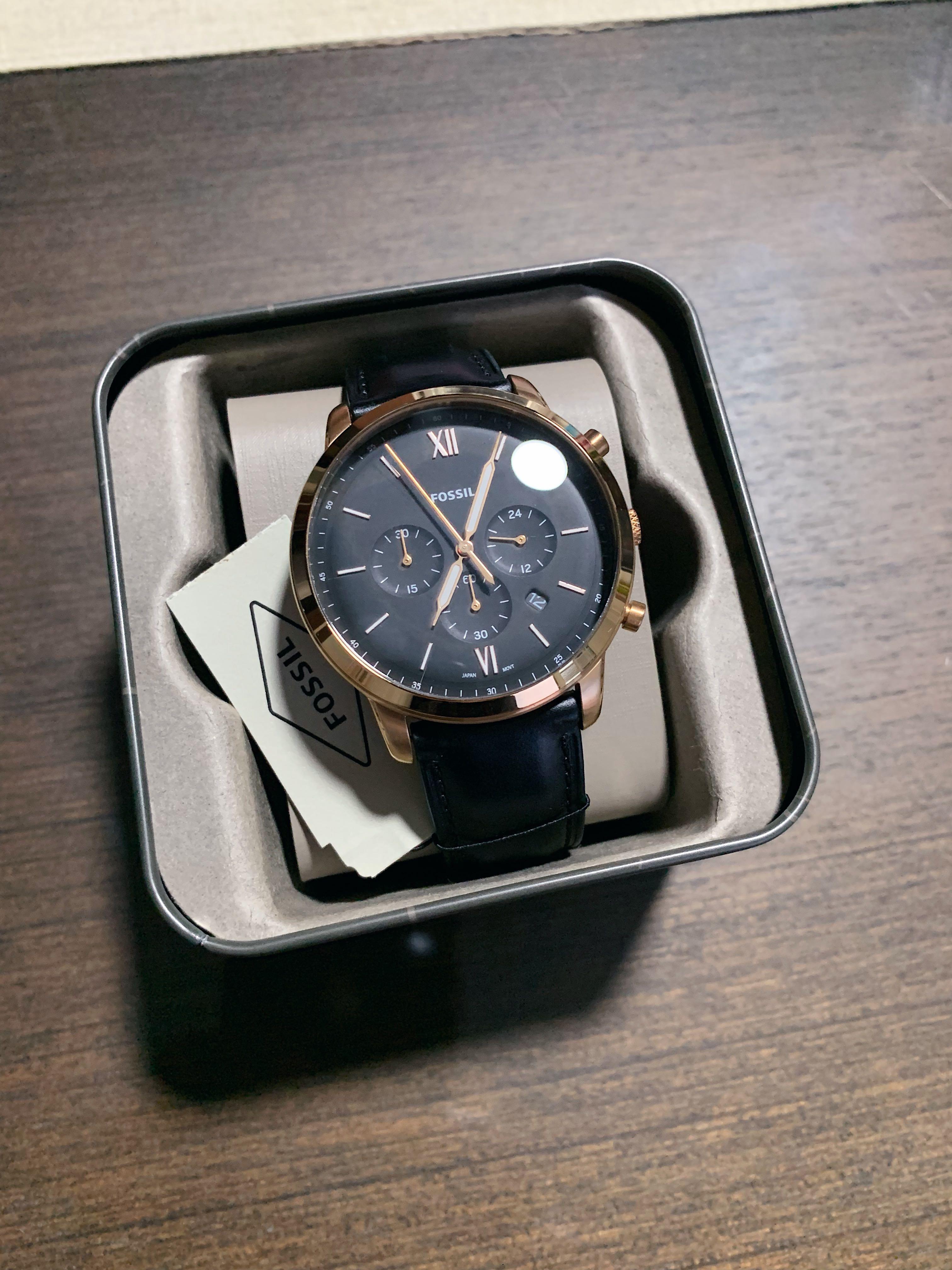 FOSSIL Neutra Chronograph Watch FS5381 Black Men