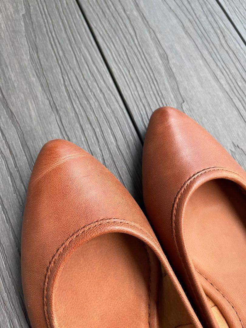 Frye cognac flats online