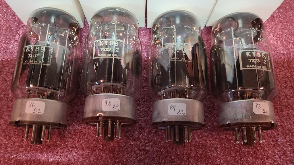 gec KT88 X4 tubes GENUINE 膽真空管, 音響器材, 其他音響配件及設備