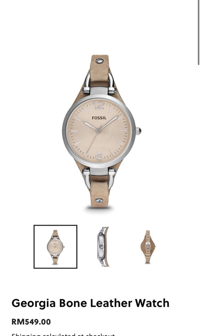georgia bone leather watch, Women's 