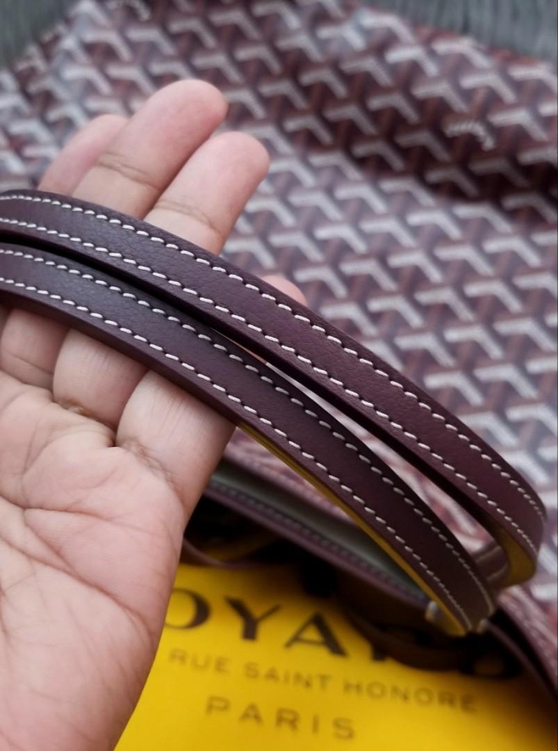 Goyard St Louis PM Maroon Bordeaux (special color), Luxury, Bags & Wallets  on Carousell