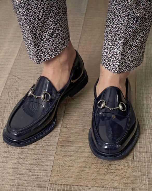 Gucci jelly rubber Horsebit Moccasin Loafers Women s Fashion