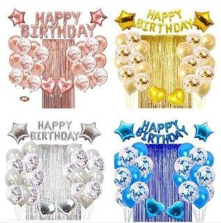 HBD SET FOIL COMPLETE DECOR