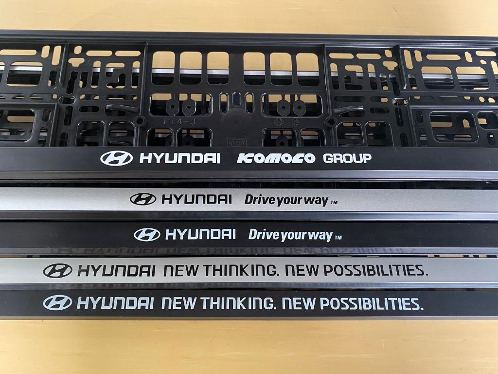 Hyundai Car Plate Holder, Car Accessories, Car Plates on Carousell