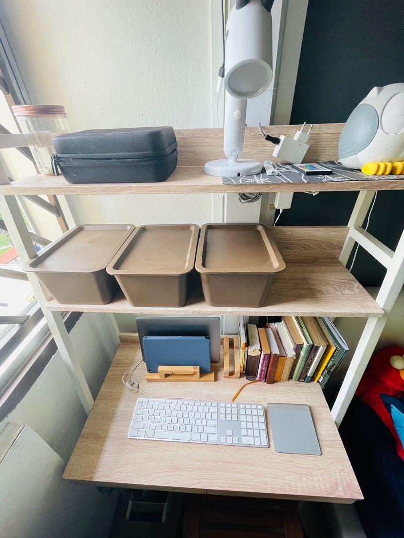 Ikea Computer Table, Furniture & Home Living, Furniture, Shelves