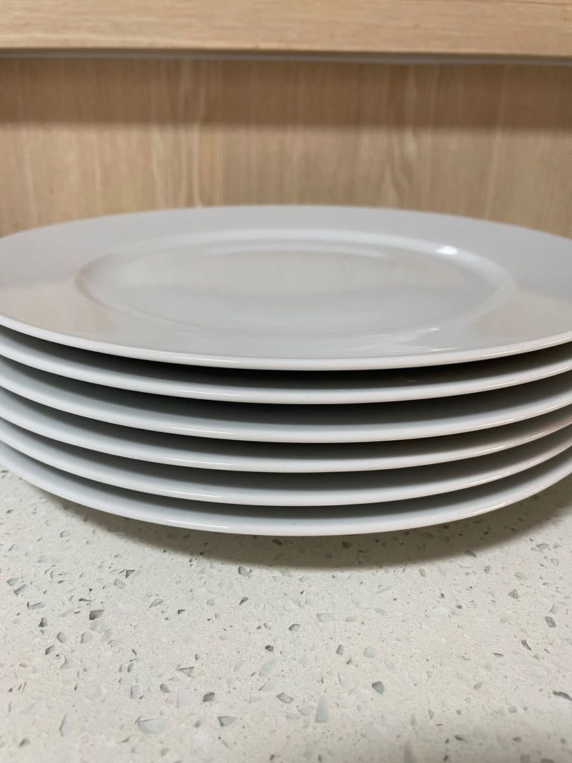 IKEA dinner plates 6 piece set, Furniture & Home Living, Kitchenware