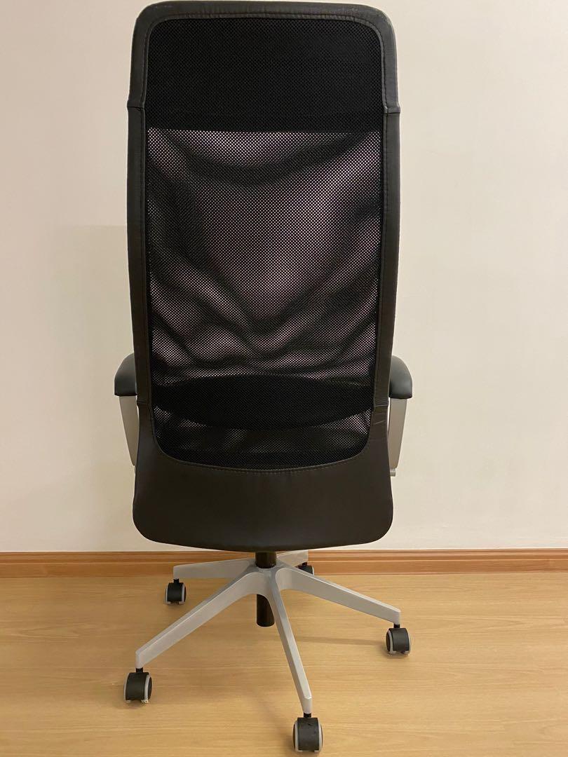 IKEA Markus office leather chair, Furniture & Home Living, Furniture, Chairs on Carousell