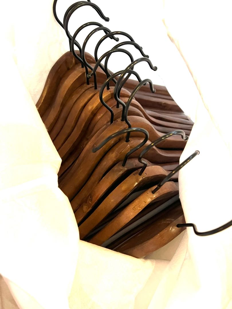 Ikea wooden hangers 15 pieces, Furniture & Home Living, Home