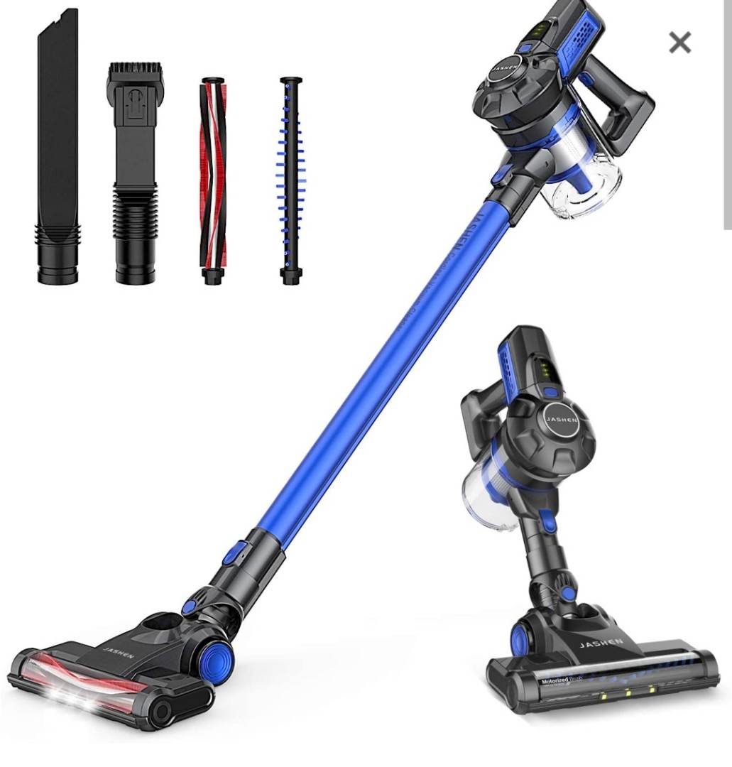 JASHEN V12S Vacuum Cleaner Cordless 180W, 2 In 1 Handheld Lightweight