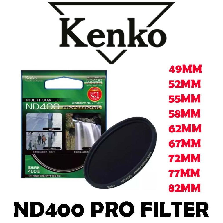 KENKO ND400 PRO FILTER, Photography, Photography Accessories, Other  Photography Accessories on Carousell