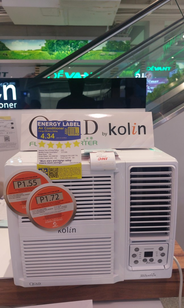 Kolin window type Aircon Full DC Inverter, TV & Home Appliances, Air