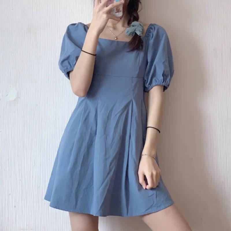 Korean blue dress shop